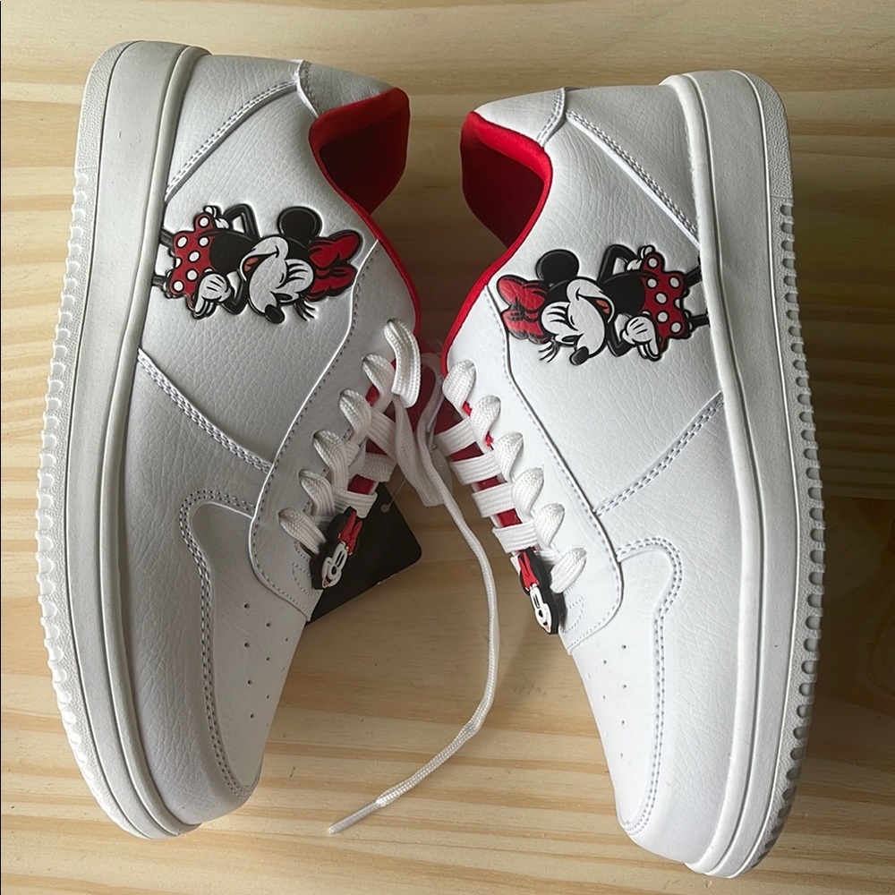 Disney White and Red Sneakers with Minnie Mouse Charm - Picture 6 of 10